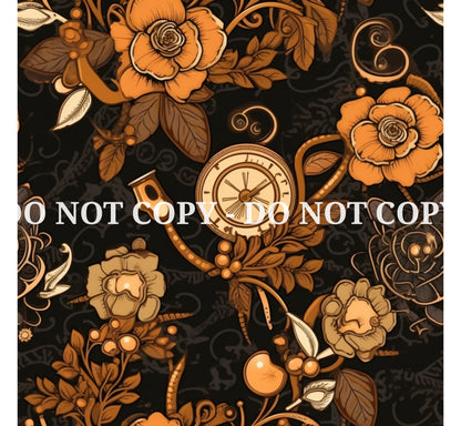 STEAMPUNK FLORAL VINYL - MULTIPLE VARIATIONS