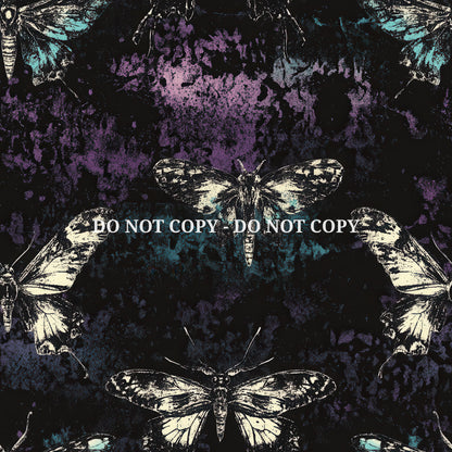 GRUNGE NOIR BUTTERFLIES - MULTIPLE VARIATIONS