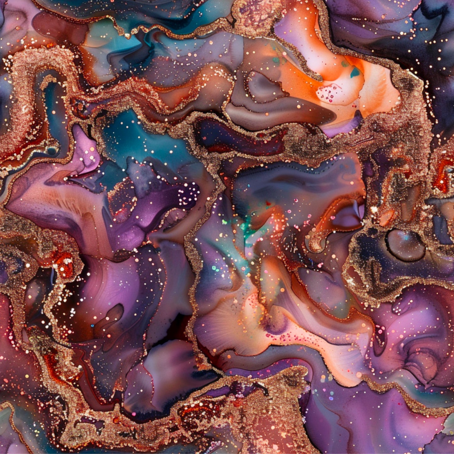 ORANGE, PURPLE AND BLUE AGATE - MULTIPLE VARIATIONS