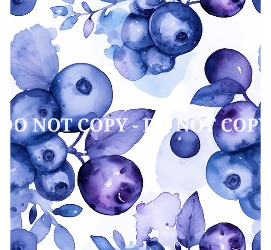 BLUEBERRY GARDEN PATTERN VINYL - MULTIPLE VARIATIONS