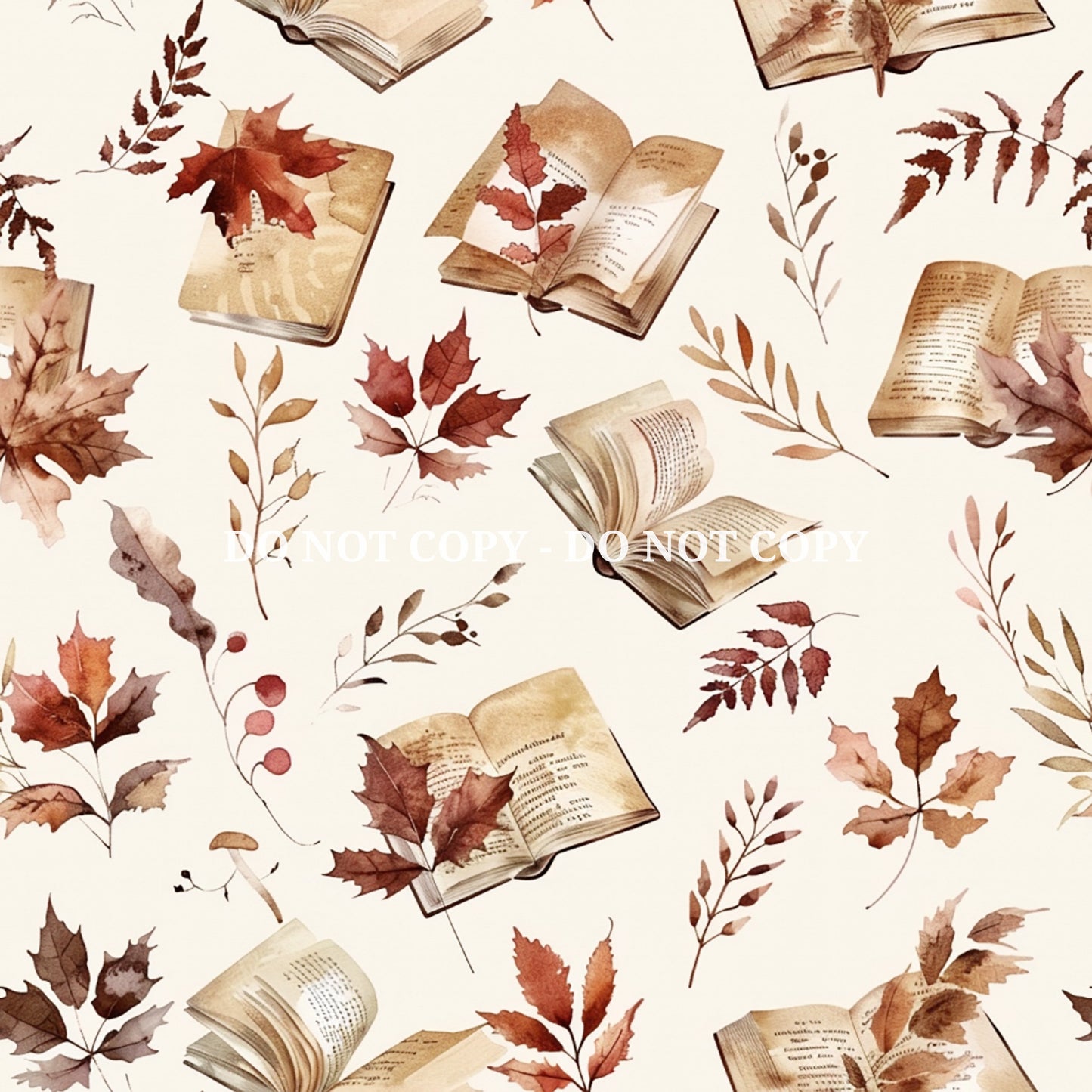 AUTUMN LIBRARY PATTERN VINYL - MULTIPLE VARIATIONS