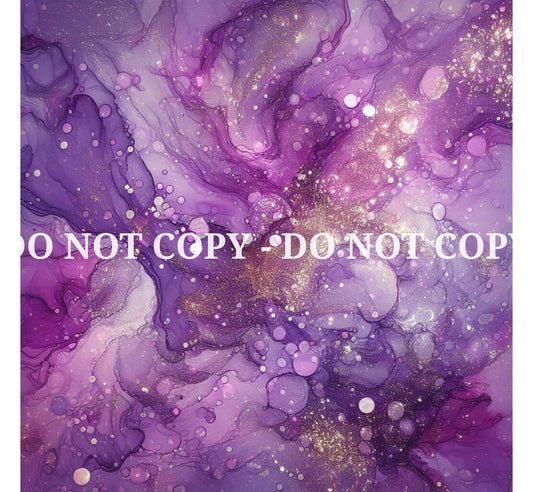 PURPLE ALCOHOL INK PATTERN VINYL - MULTIPLE VARIATIONS