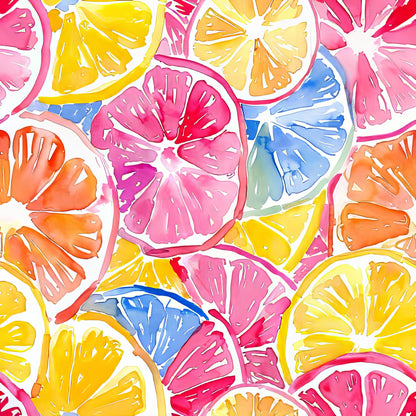 SLICES OF CITRUS PATTERN VINYL - MULTIPLE VARIATIONS