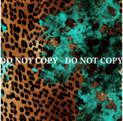 TURQUOISE LEOPARD PATTERN VINYL - MULTIPLE VARIATIONS