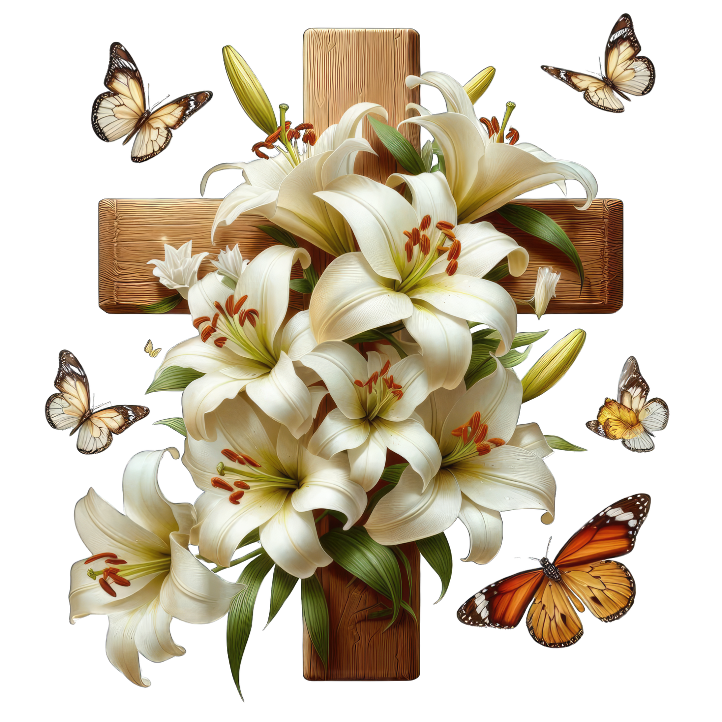 FLORAL CROSS - Decals