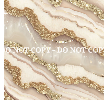 IVORY AND GOLD AGATE PATTERN VINYL - MULTIPLE VARIATIONS