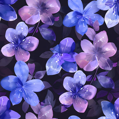 BLUE AND PURPLE FLOWERS - MULTIPLE VARIATIONS