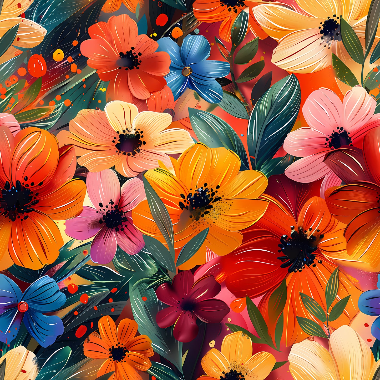 VIBRANT FLOWER - MULTIPLE VARIATIONS