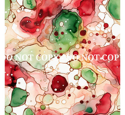 CHRISTMAS INK PATTERN VINYL - MULTIPLE VARIATIONS