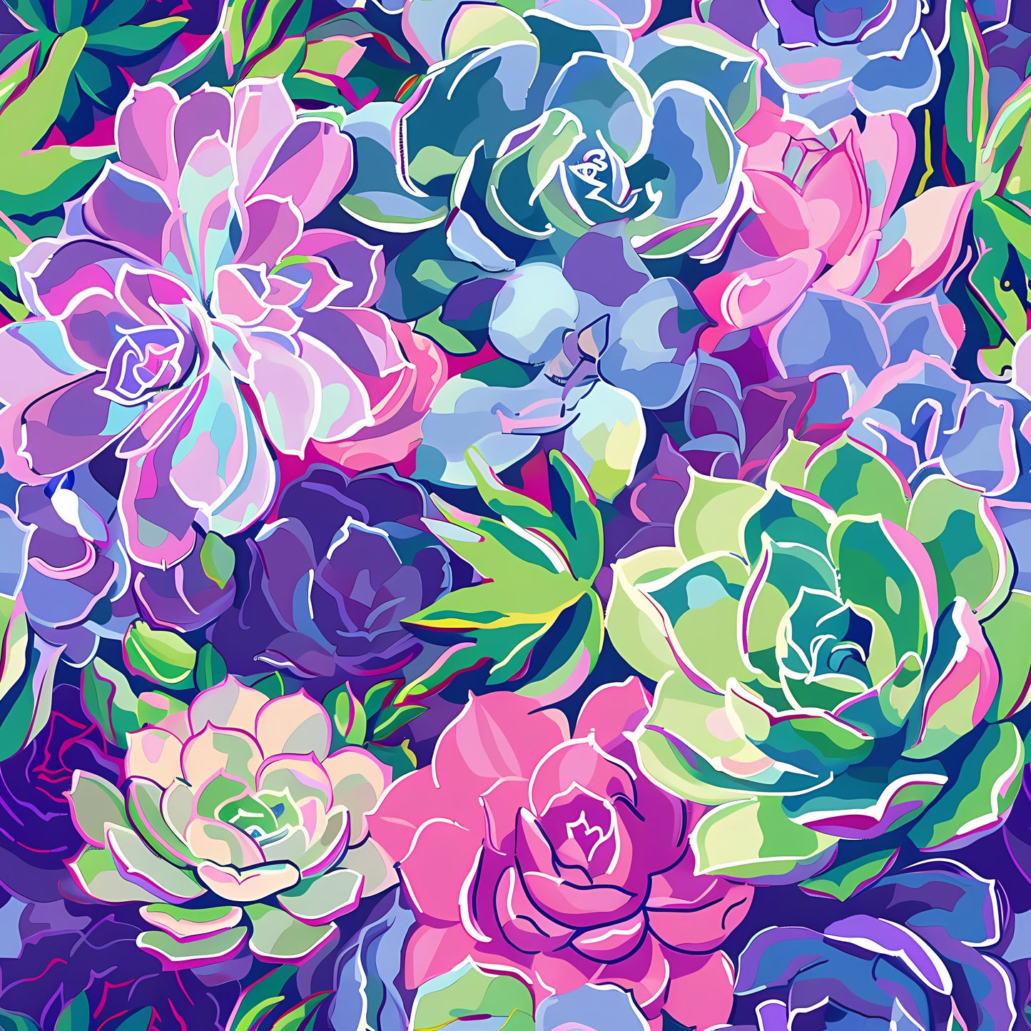 PREPPY SUCCULENTS - MULTIPLE VARIATIONS