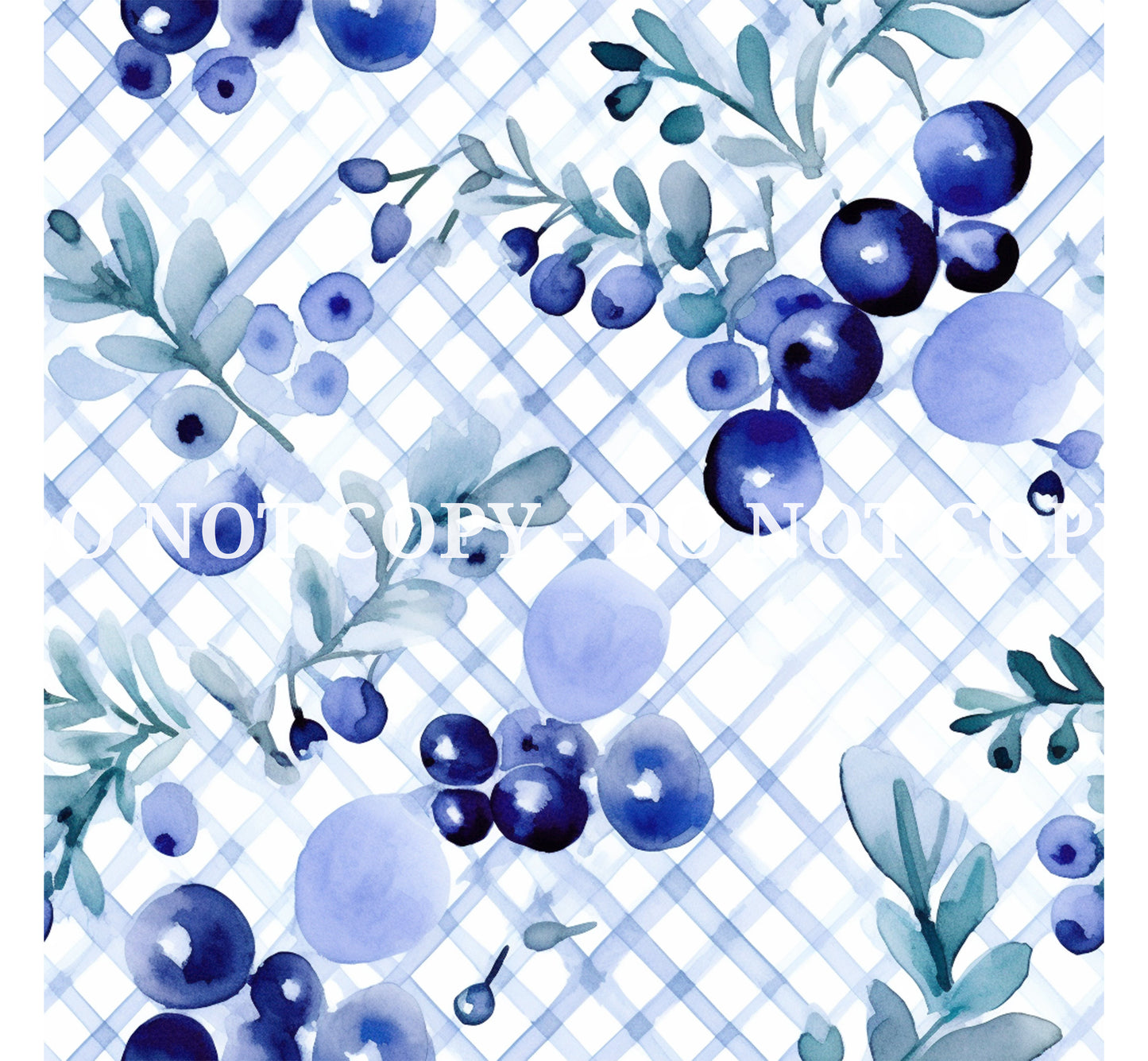 BLUEBERRY GARDEN PATTERN VINYL - MULTIPLE VARIATIONS