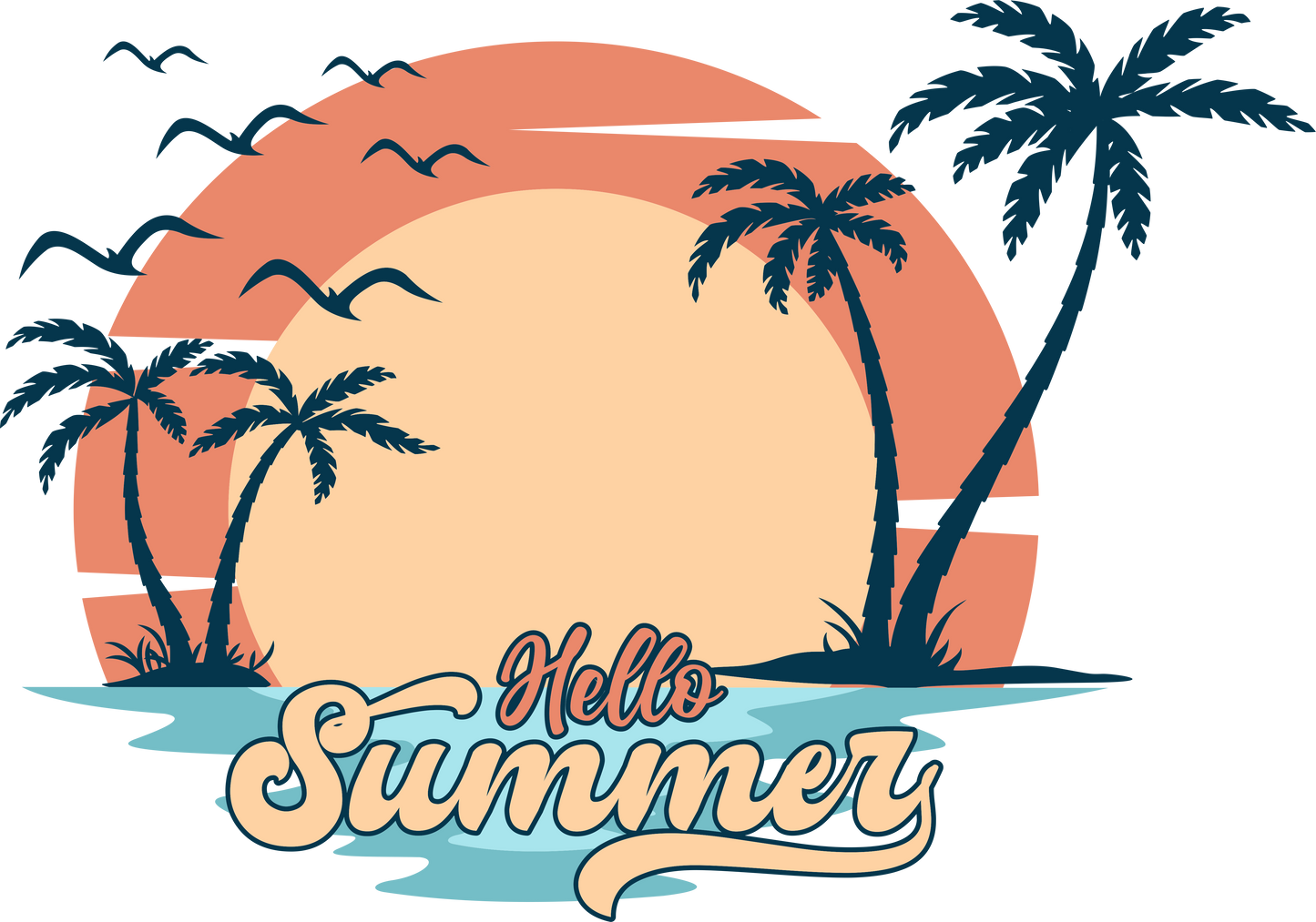 Retro Summer -  Decals