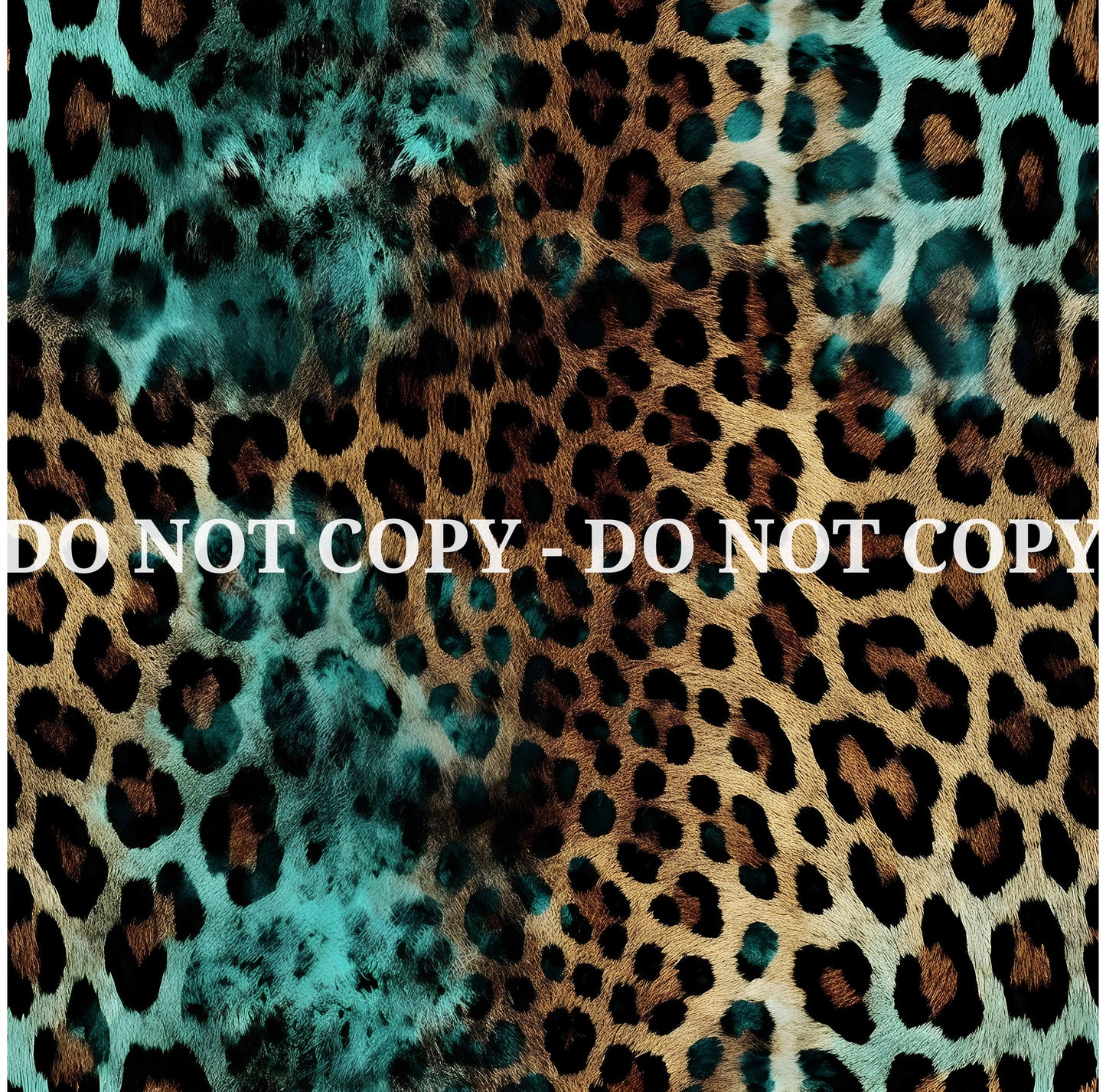 TURQUOISE LEOPARD PATTERN VINYL - MULTIPLE VARIATIONS