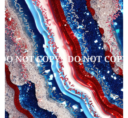 PATRIOTIC GLAM AGATE PATTERN VINYL - MULTIPLE VARIATIONS