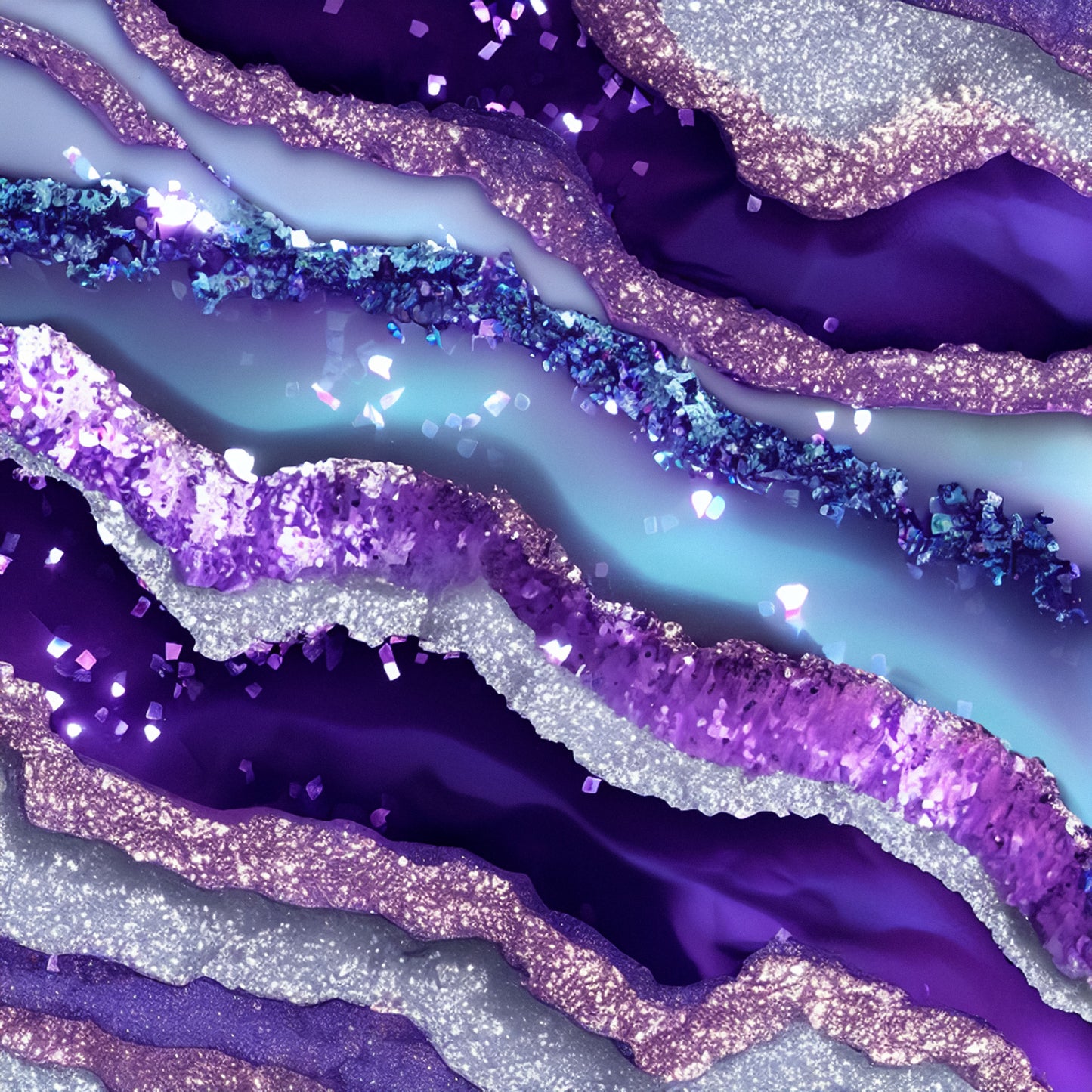 PURPLE AND BLUE AGATE GLAM - MULTIPLE VARIATIONS