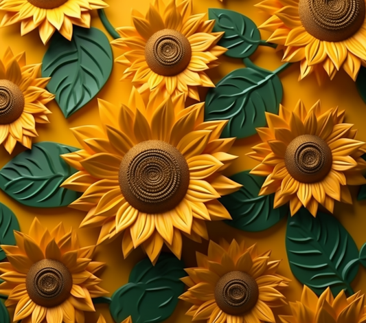 3D Seamless Sunflower