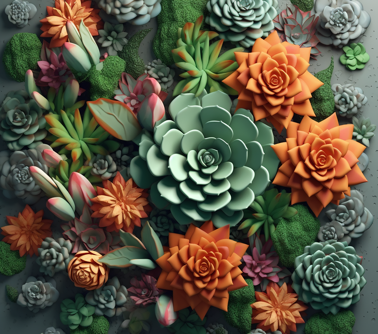 3D Succulent Plant