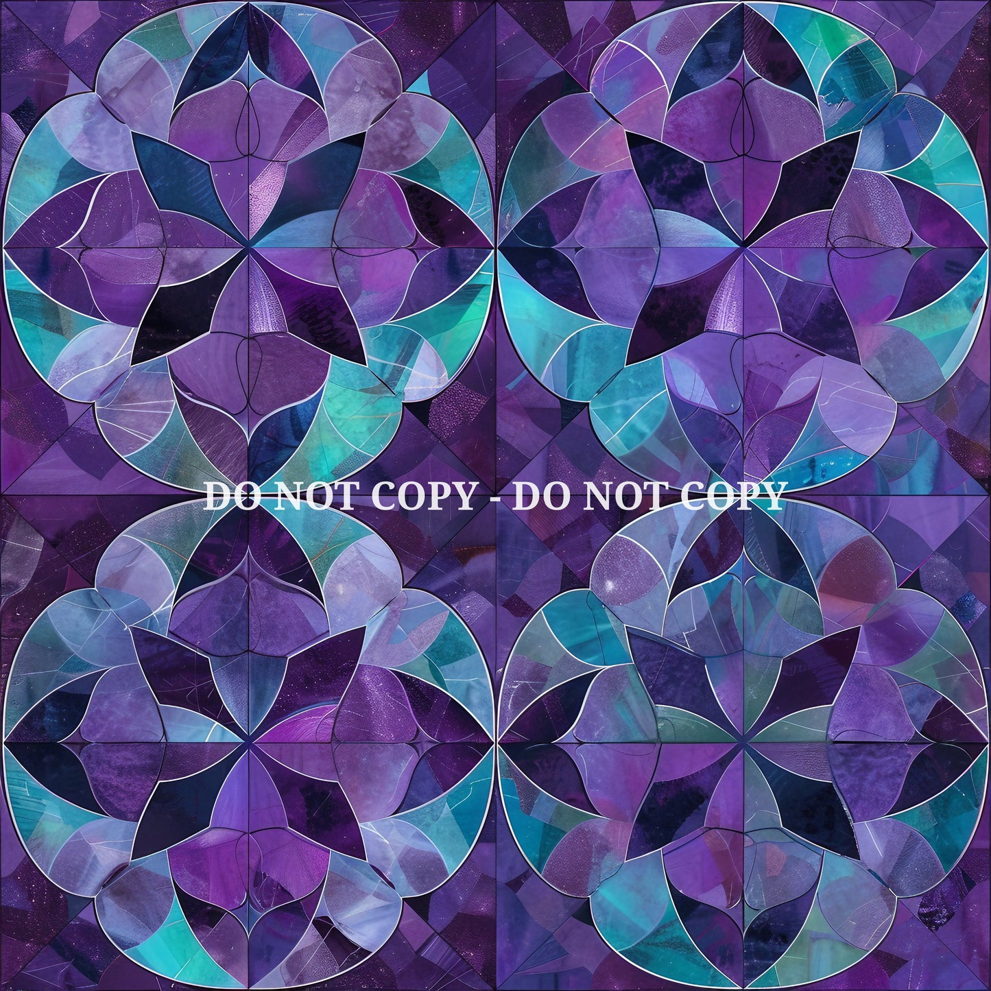 PURPLE AND TEAL GEOMETRIC - MULTIPLE VARIATIONS