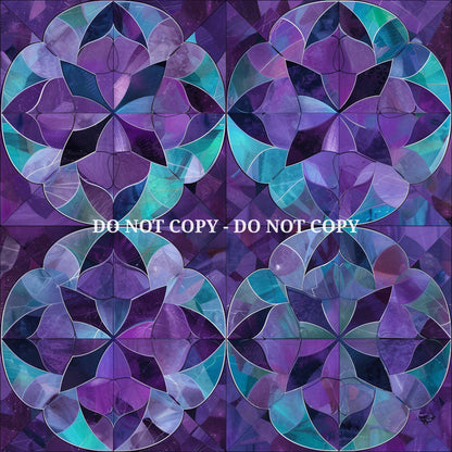 PURPLE AND TEAL GEOMETRIC - MULTIPLE VARIATIONS
