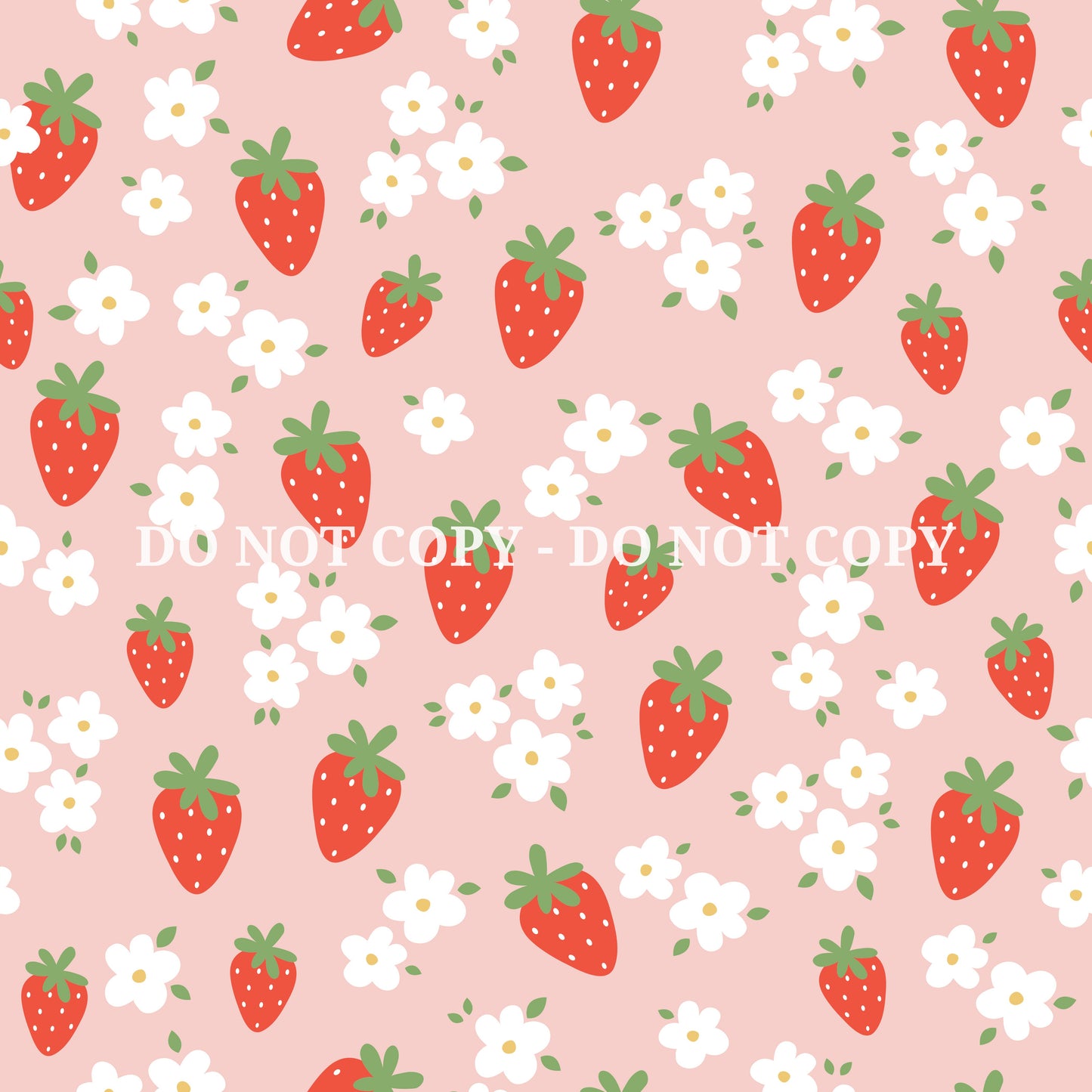 STRAWBERRY DAISY PATTERN VINYL - MULTIPLE VARIATIONS