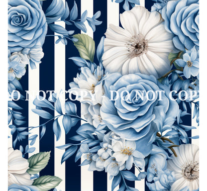 NAUTICAL WATERCOLOR PATTERN VINYL - MULTIPLE VARIATIONS