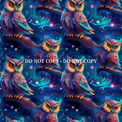 NEON OWL PATTERN VINYL - MULTIPLE VARIATIONS