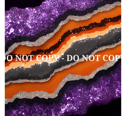 HALLOWEEN GLAM AGATE PATTERN VINYL - MULTIPLE VARIATIONS