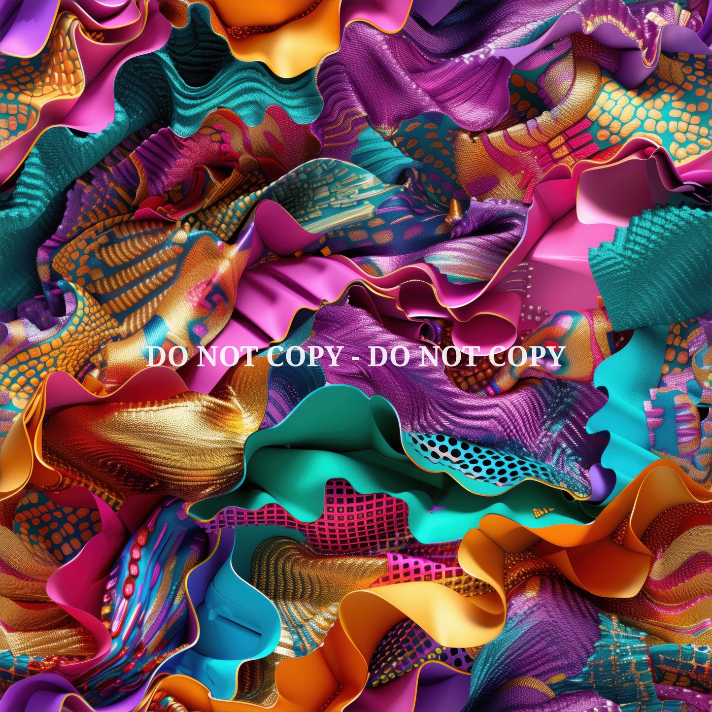 3D COLORFUL ABSTRACT PATTERN VINYL - MULTIPLE VARIATIONS