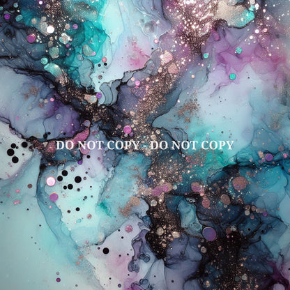 TURQUOISE PURPLE ALCOHOL INK - MULTIPLE VARIATIONS