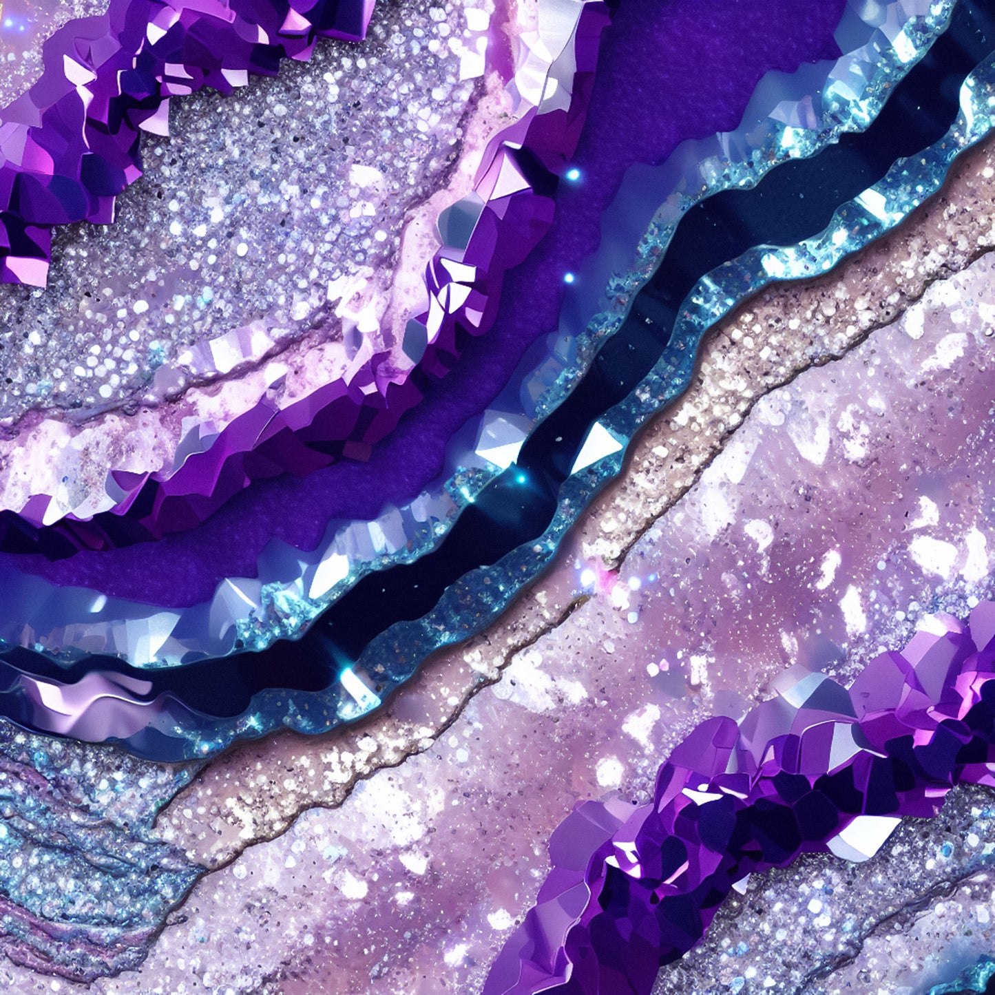 PURPLE AND BLUE AGATE GLAM - MULTIPLE VARIATIONS