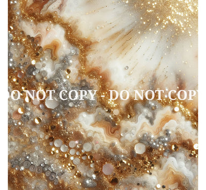 GOLD JEWELED AGATE PATTERN VINYL - MULTIPLE VARIATIONS