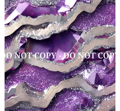 PURPLE GLAM AGATE PATTERN VINYL - MULTIPLE VARIATIONS