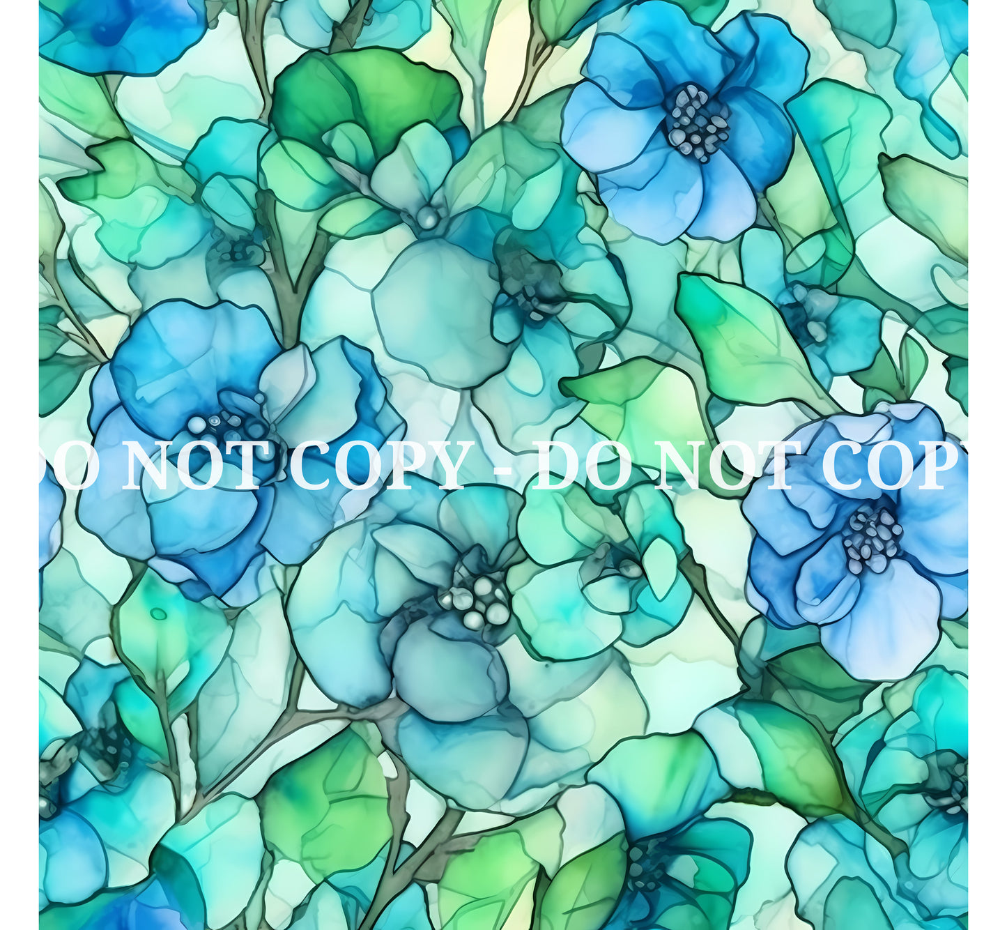 ALCOHOL INK BLUE AND GREEN VINYL - MULTIPLE VARIATIONS