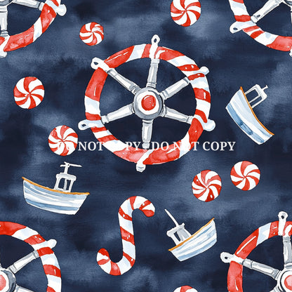 NAUTICAL NOEL PATTERN VINYL - MULTIPLE VARIATIONS