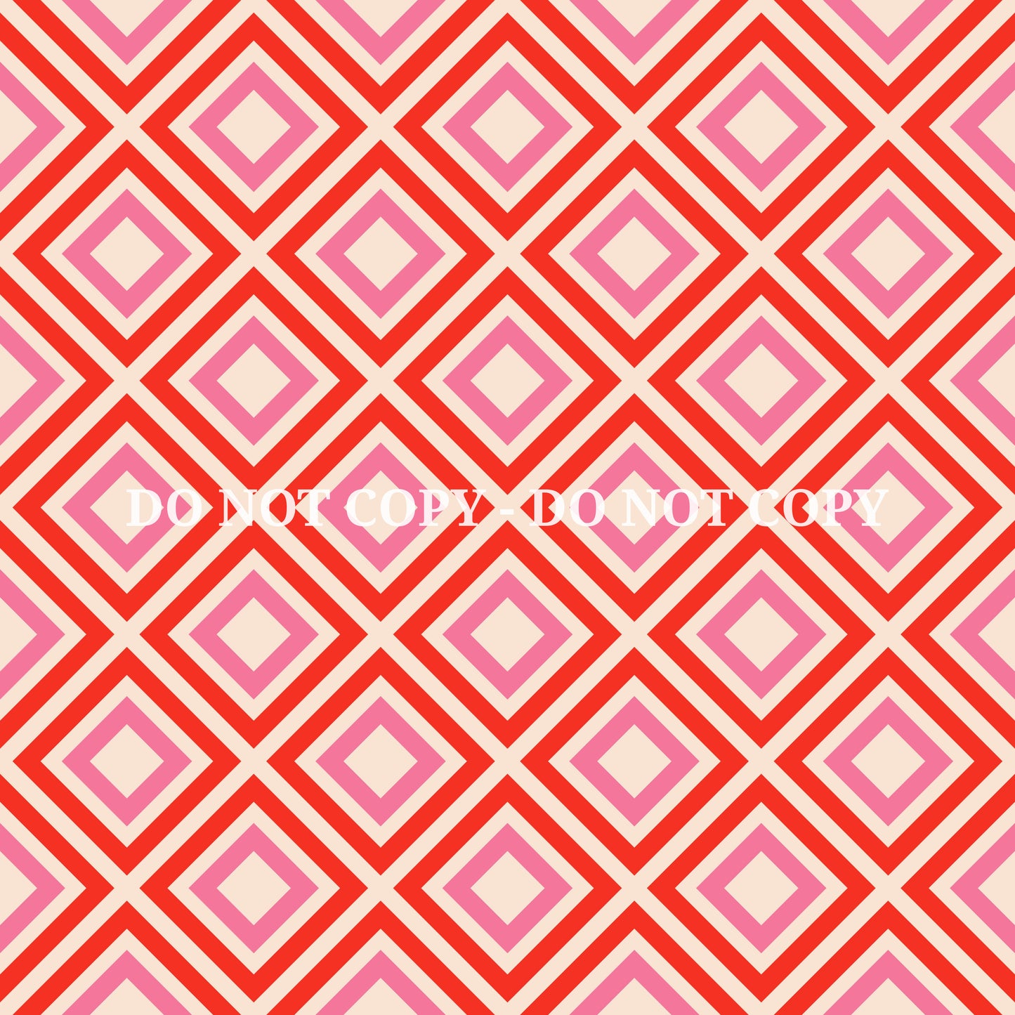 PINK AND ORANGE RETRO PATTERN VINYL - MULTIPLE VARIATIONS