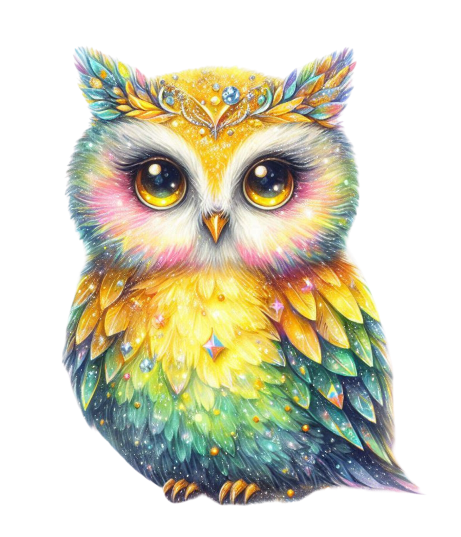 SPARKLING OWL - DECAL