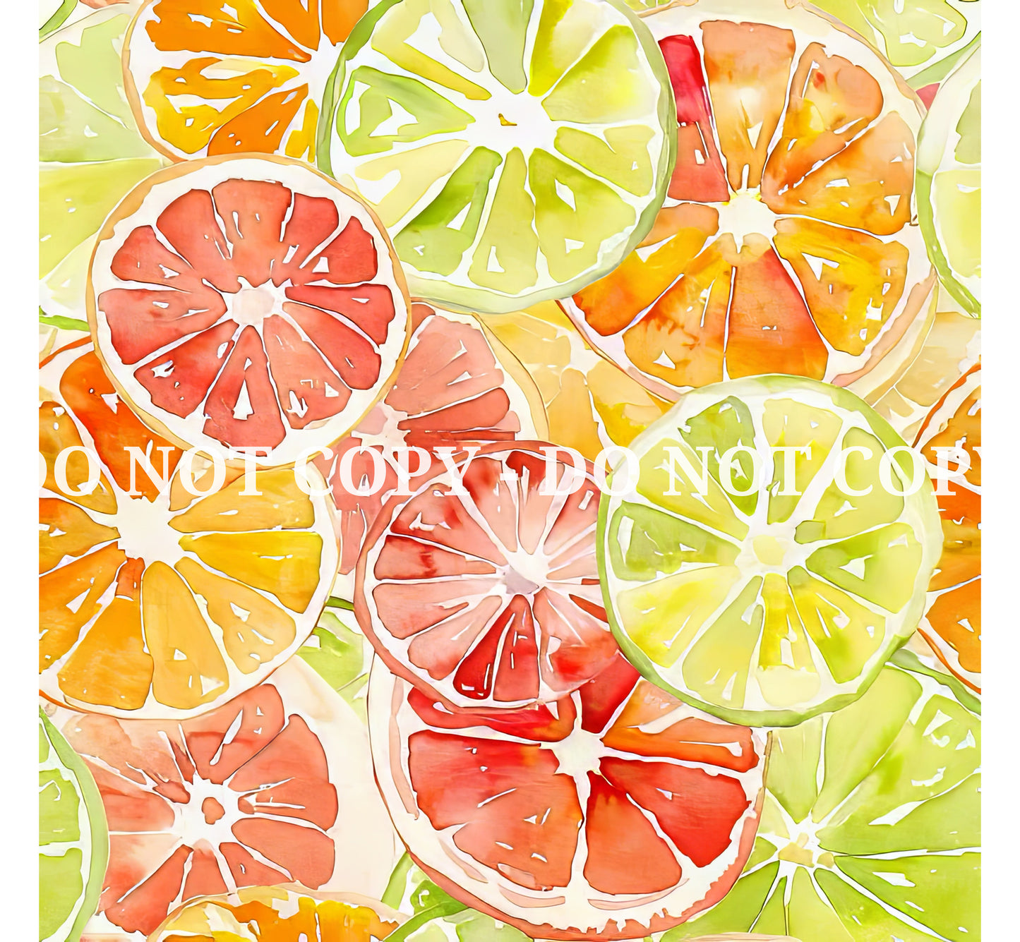 SLICES OF CITRUS PATTERN VINYL - MULTIPLE VARIATIONS