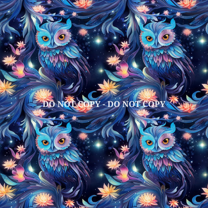 NEON OWL PATTERN VINYL - MULTIPLE VARIATIONS