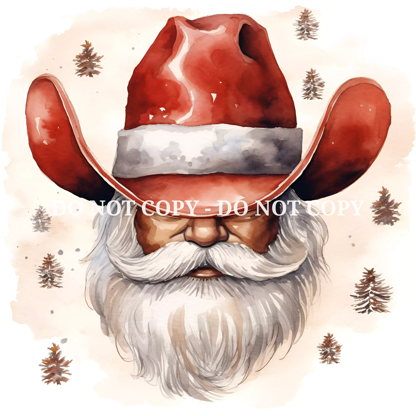 COWBOY CHRISTMAS PATTERN VINYL - MULTIPLE VARIATIONS