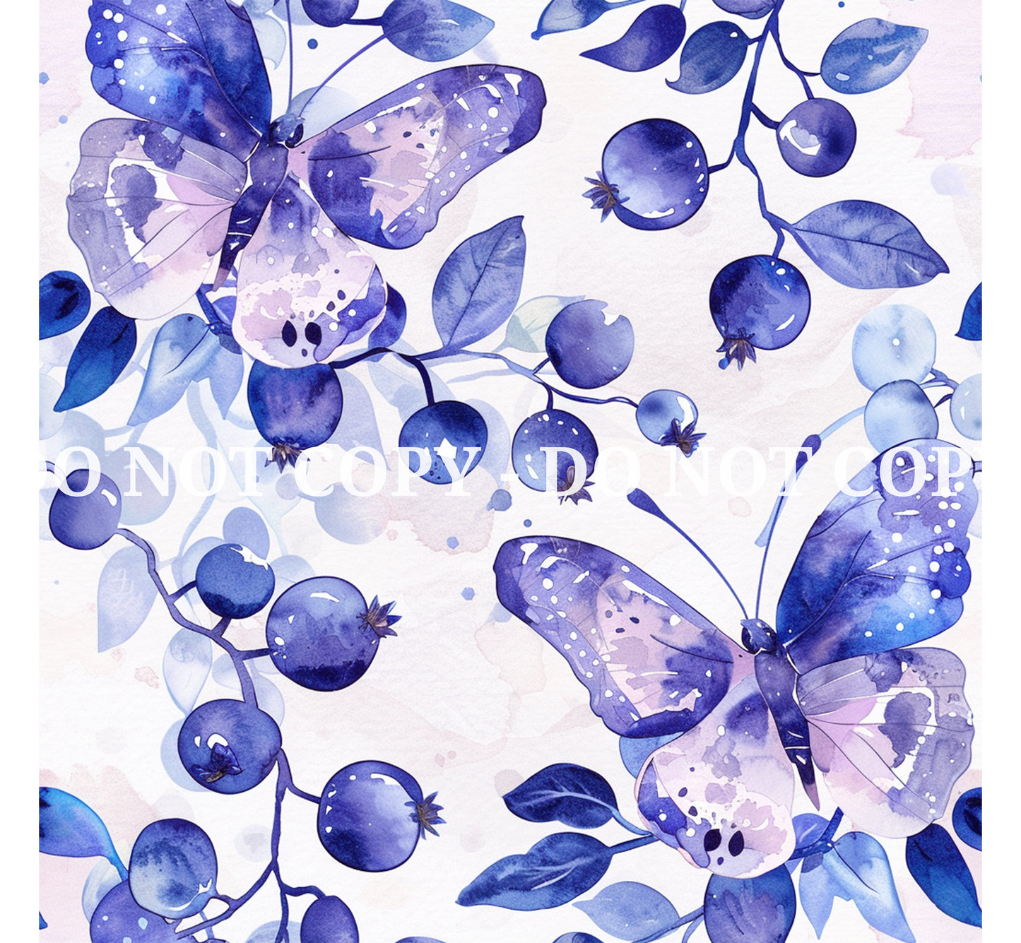 BLUEBERRY GARDEN PATTERN VINYL - MULTIPLE VARIATIONS