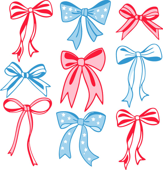 4TH OF JULY BOWS - FLAIR SHEET