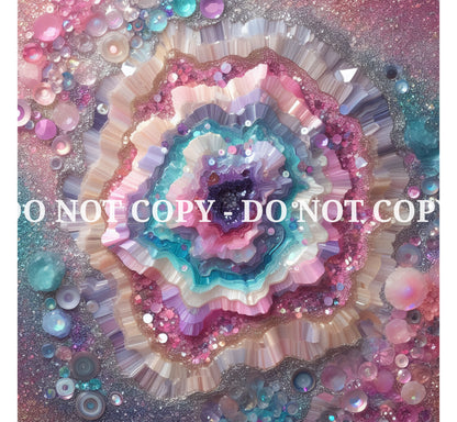 JEWELED MERMAID AGATE PATTERN VINYL - MULTIPLE VARIATIONS