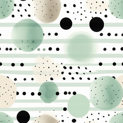 WATERCOLOR SAGE AND BLACK PATTERN VINYL - MULTIPLE VARIATIONS