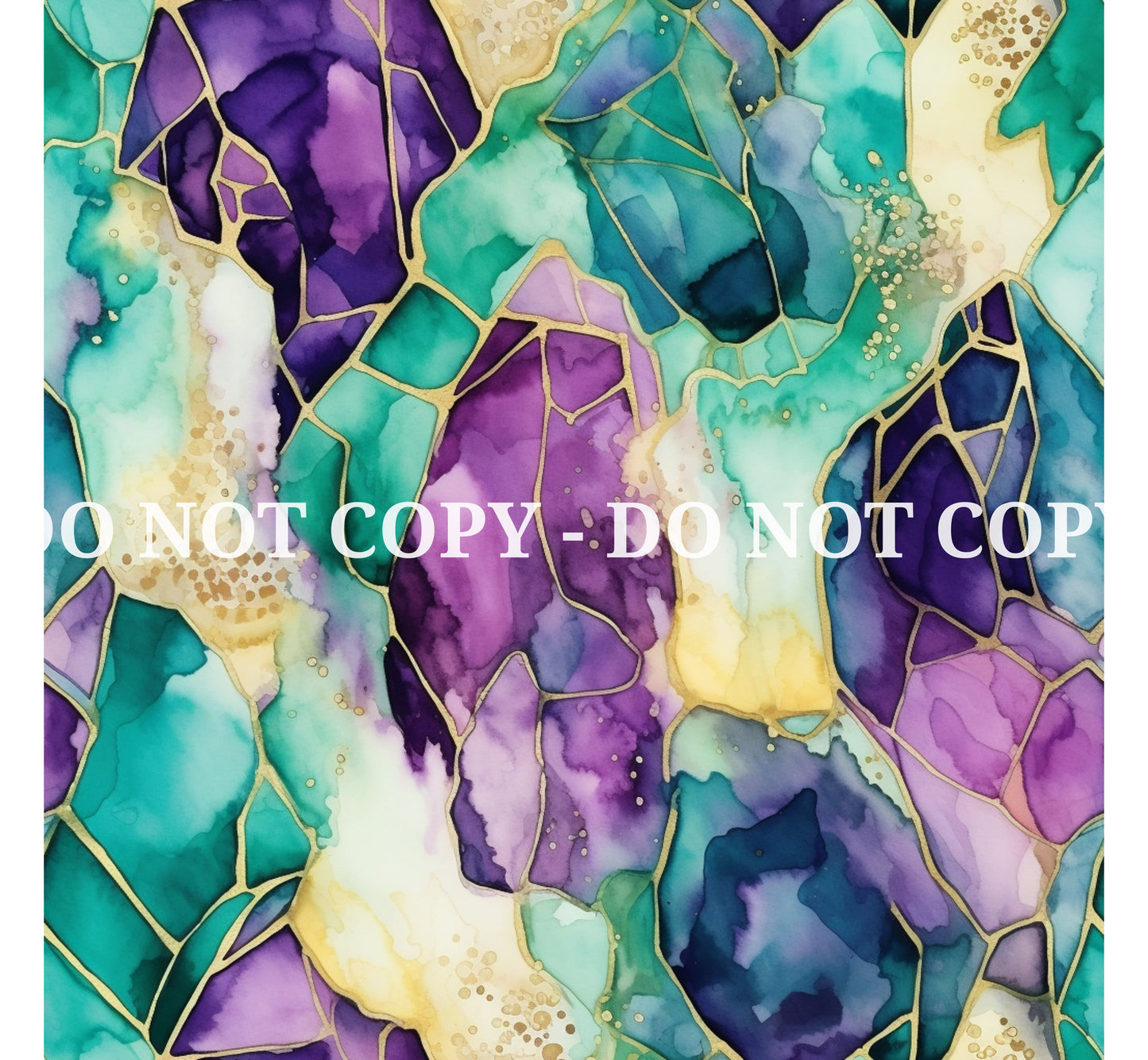 WATERCOLOR CRYSTALS PATTERN VINYL - MULTIPLE VARIATIONS