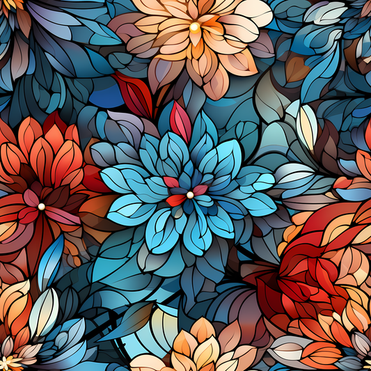 STAINED GLASS FLOWERS 5