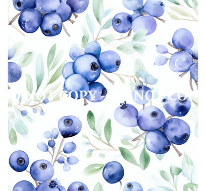 BLUEBERRY GARDEN PATTERN VINYL - MULTIPLE VARIATIONS