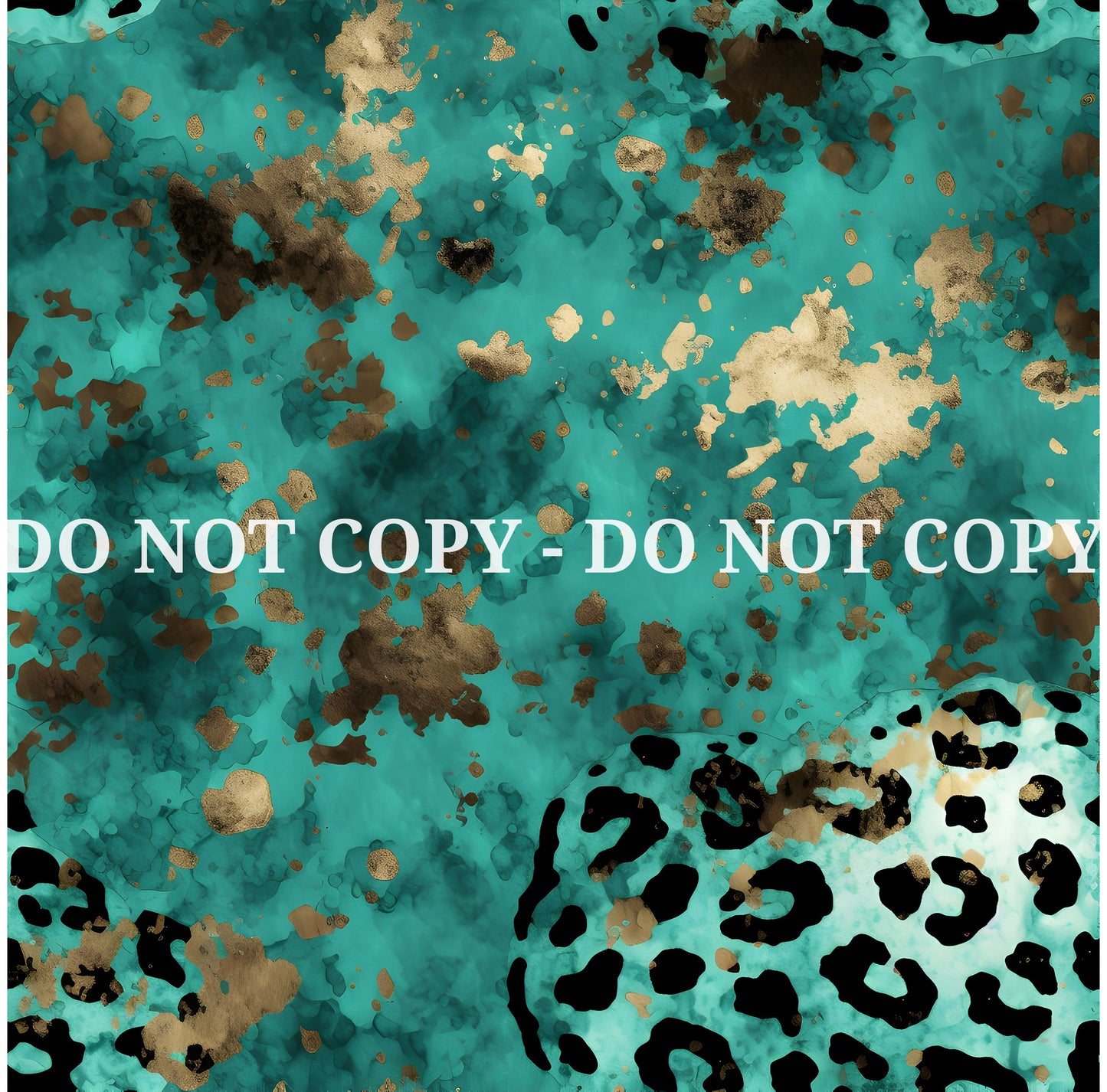 TURQUOISE LEOPARD PATTERN VINYL - MULTIPLE VARIATIONS