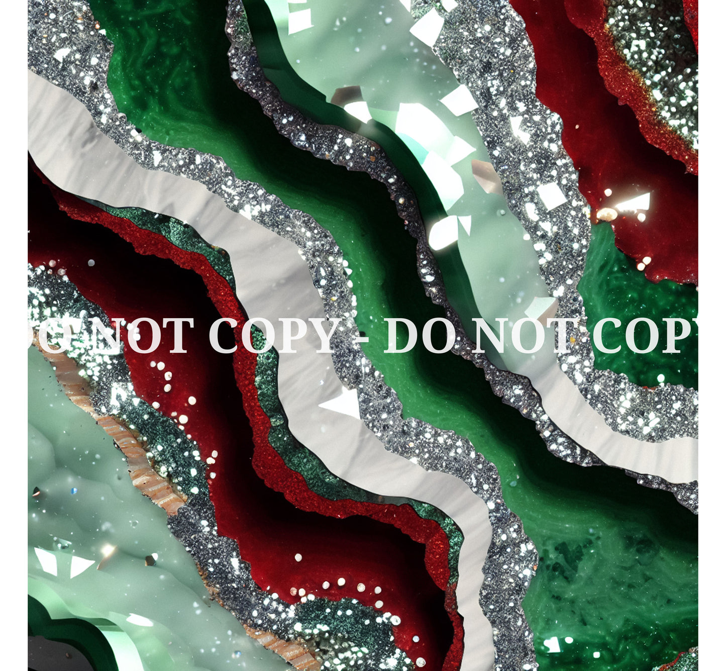 CHRISTMAS GLAM AGATE PATTERN VINYL - MULTIPLE VARIATIONS