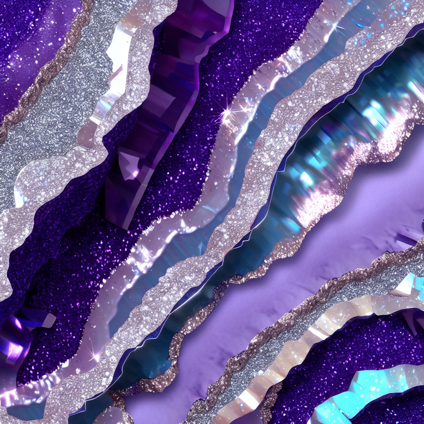 PURPLE AND BLUE AGATE GLAM - MULTIPLE VARIATIONS