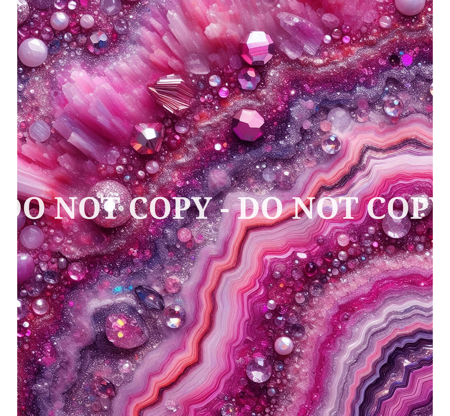 JEWELED MAGENTA AGATE PATTERN VINYL - MULTIPLE VARIATIONS